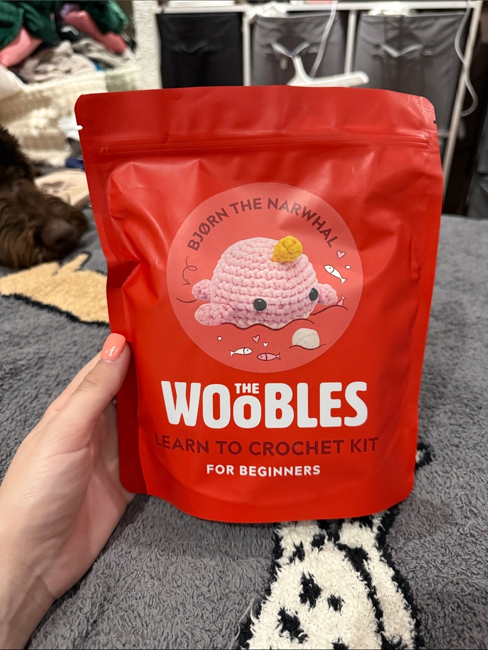 The Woobles Learn to Crochet Kit - Red Packaging